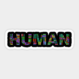 Human Race Sticker